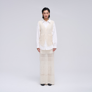 觉织Sensiyarn幻影直筒长半裙JZJC043