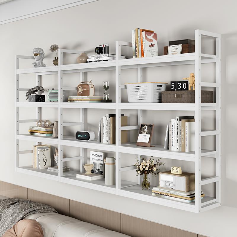 铁艺墙上置物架壁挂书架花架客厅卧室厨房挂墙隔板壁柜货架装饰架