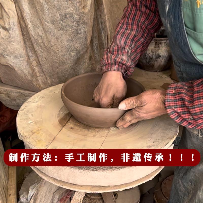 施丰平传统砂锅红烧炖菜瓦罐家用粗陶农村砂锅儿时回忆古法全手工