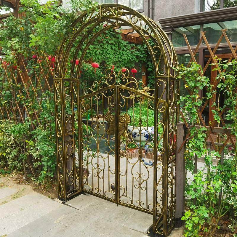 欧式铁艺别墅花园拱形门铁门庭院门入户拱门架子门户外院子门定制,全屋定制,庭院门,淘宝优惠券,粉丝福利购,淘宝优惠卷