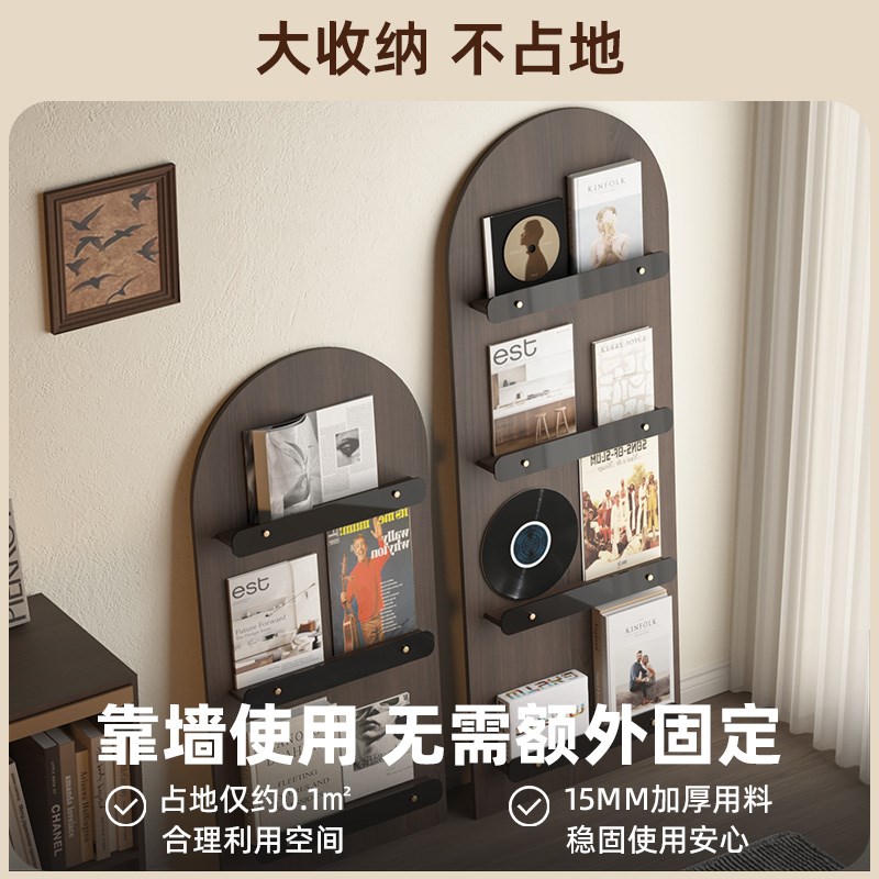 黑胶展示架客厅书架报刊架漫画整理架宣传册唱片架多层展厅置物架