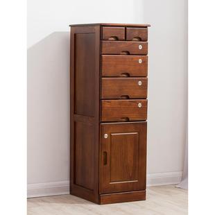 斗柜带锁实木家用简约现代卧室收纳柜抽屉柜客厅七斗置物柜五斗柜