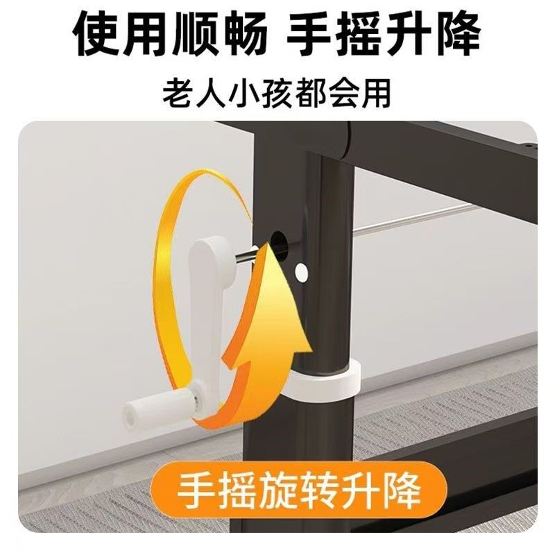 手动升降桌钢架A升降桌腿支架加粗电脑学习书桌碳钢调节桌子腿图片