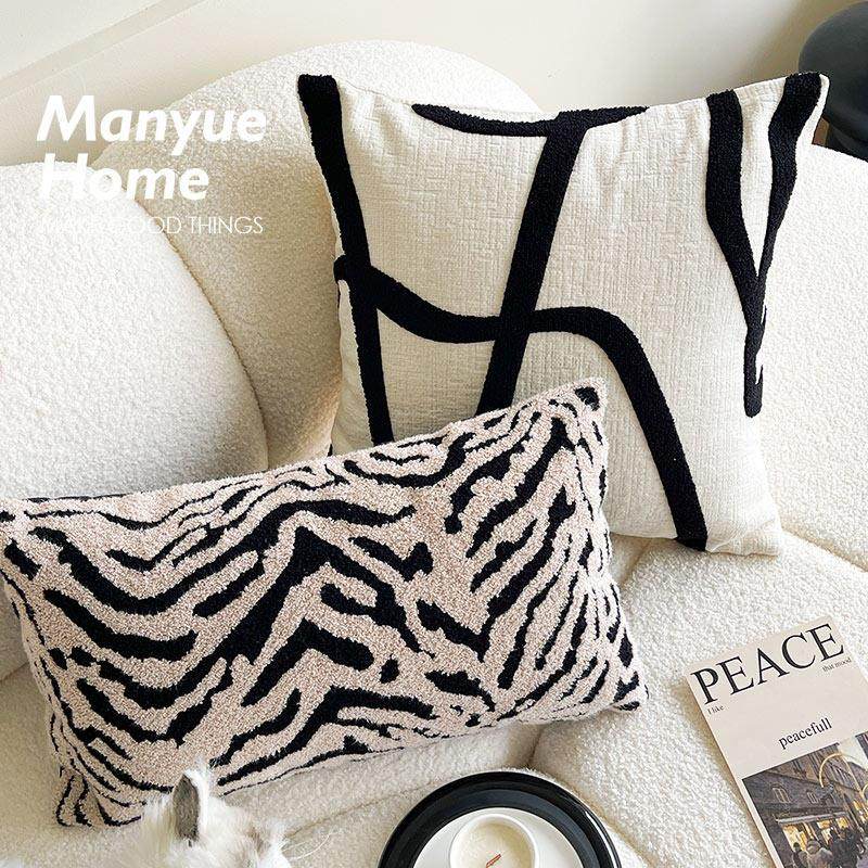 蔓越家 复古风抽象抱枕靠背北欧沙发腰靠抱枕套飘窗床头靠垫含芯,居家布艺,靠垫/抱枕,淘宝优惠券,粉丝福利购,淘宝优惠卷