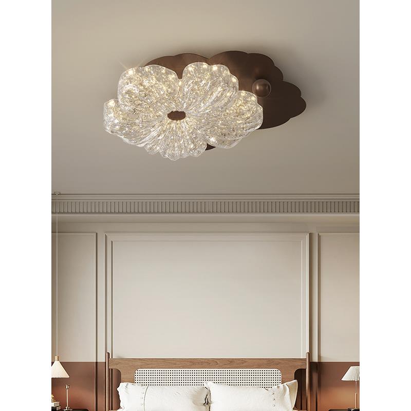 采购产品花灯，卧室吸顶灯，主卧室金箔，古董风格房间灯，无障碍