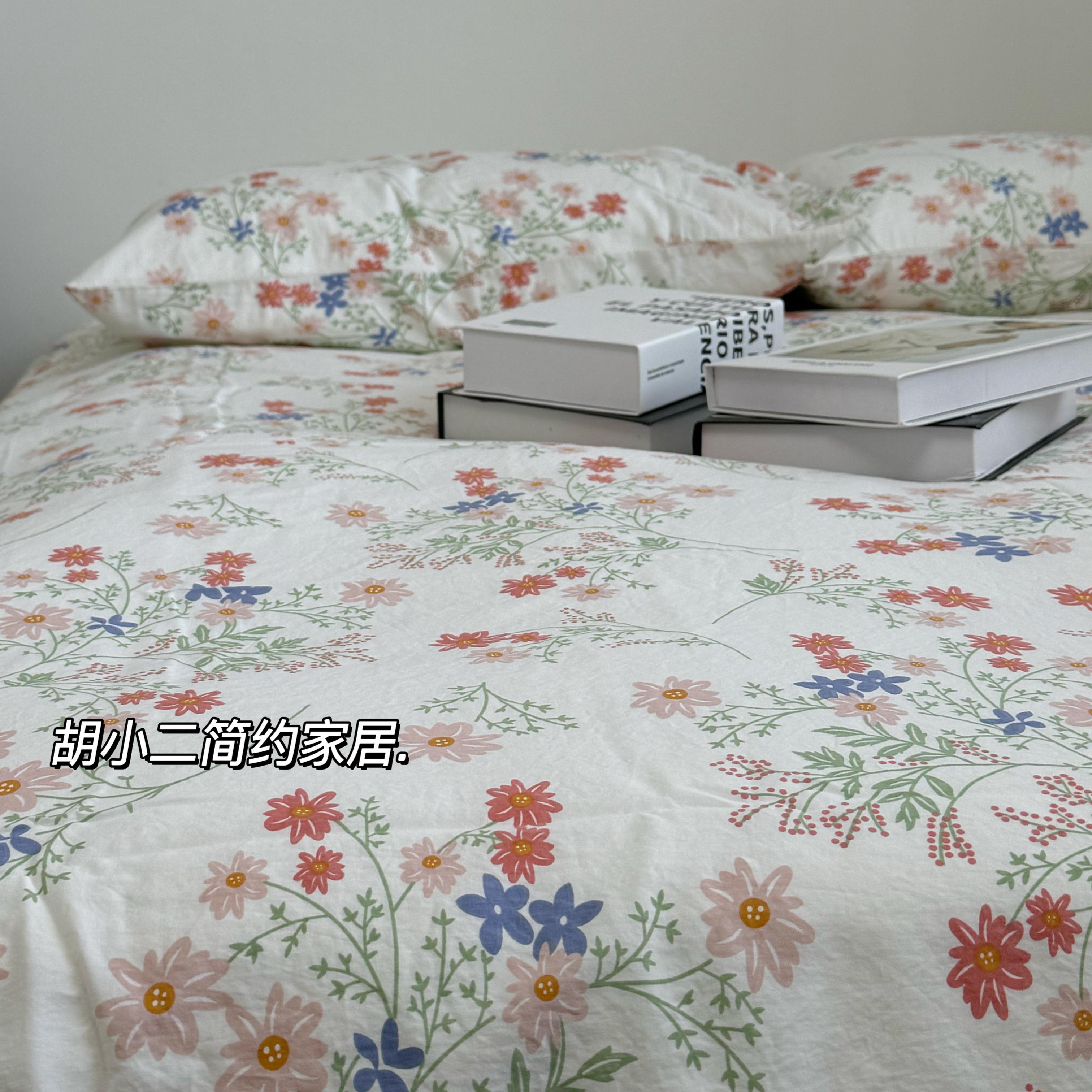 田园风小碎花全棉水洗棉床单床笠单品纯棉小清新印花双人床单床罩