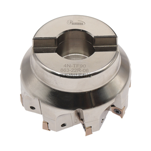 90度直角4NKT060308R快进给铣刀盘4N-TE90开粗重切削双面数控刀盘