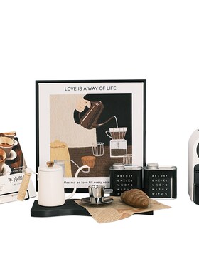 KINO奇诺厨房装饰品摆件餐边柜组合样板间咖啡主题装饰画餐厅软装