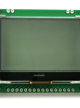 LCD12864液晶显示屏模块COG不带板裸屏焊接直插 带板模组串口并口