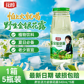 花醇野生金银花露清凉甘甜每家中必备一整箱瓶装 专属爆款 饮品