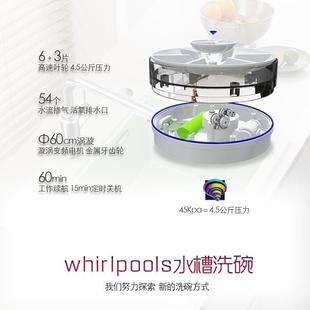 超声波水果蔬菜清洗机 无线充电涡轮洗碗机家用迷你小型水槽免安装