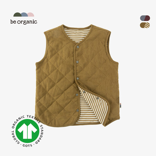 裥棉马甲有机棉童装背心