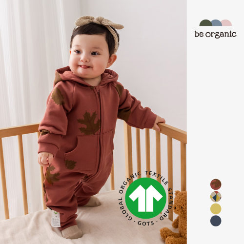 厚款长拉链爬爬服婴幼儿童有机棉
