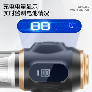 车载吸尘器超大功率吸吹一体无线手持吹尘机家用桌面吸尘器 数显式