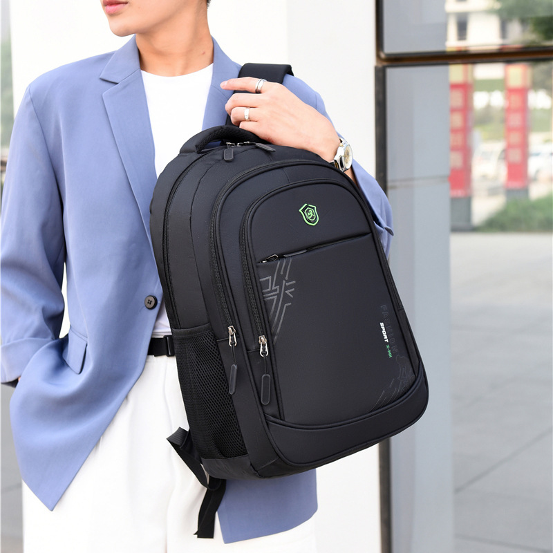 双肩包男士新款商务通勤背包大容量旅行包高中生书包笔记本电脑包