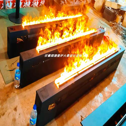 超窄雾化壁炉超薄雾化壁炉伏羲3d火焰极窄宽度雾化壁炉刀片式壁炉