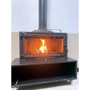 壁炉铸铁柴火取暖炉民宿欧式住宅客厅农村自建房屋嵌入式真火壁炉