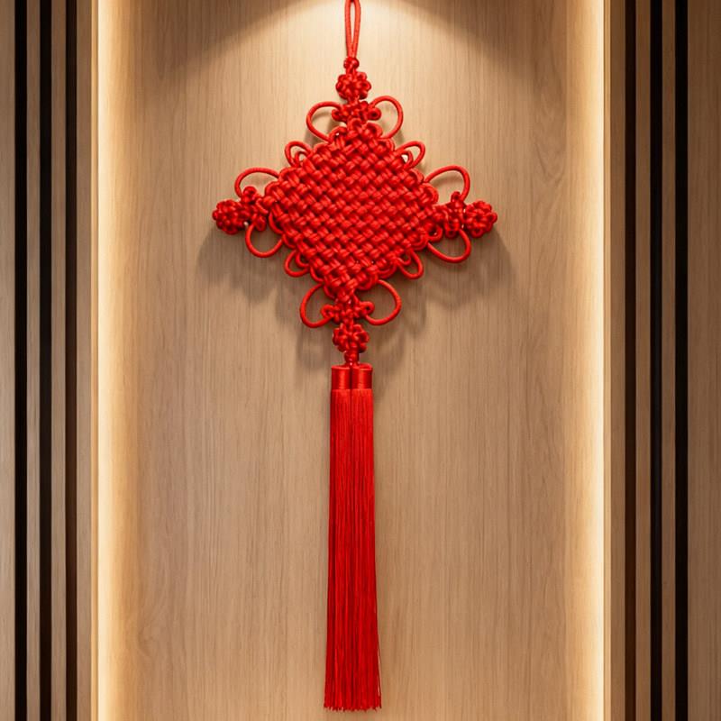 中国结挂件挂饰大号高档玄关客厅背景墙红镇宅色如意吉祥结过年
