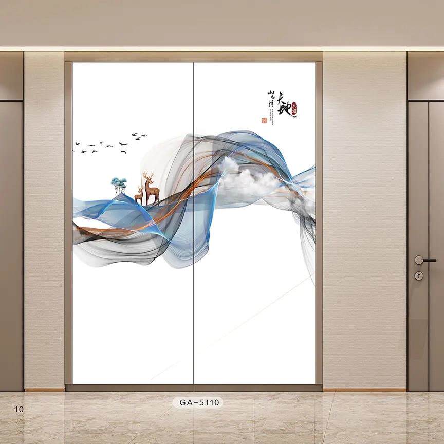 衣柜拉门定制实木高光拉门北欧现代简约壁柜门衣柜拉门定做