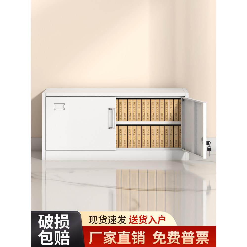 单节文件柜加隔板文件柜办公柜钢制铁皮柜资料柜档案柜储物柜柜子