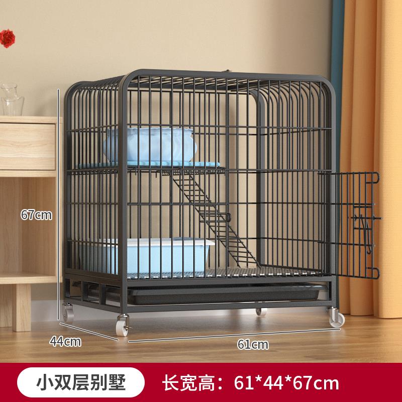 猫笼子别墅超大自由空间家用室内带厕所一体两层猫屋猫咪猫舍猫窝