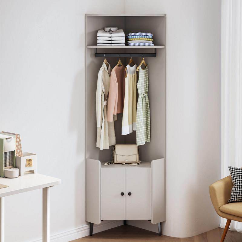 实木三角柜衣帽架转角柜卧室墙角挂衣架家用角落收纳柜落地挂衣柜,住宅家具,角柜,淘宝优惠券,粉丝福利购,淘宝优惠卷