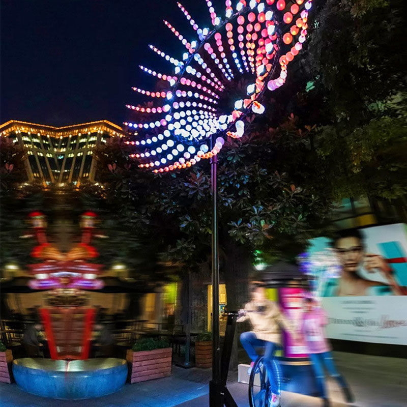 户外风能转动不锈钢景观雕塑