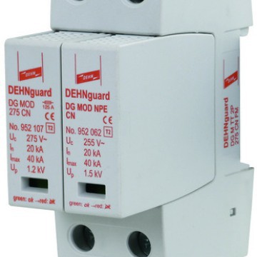 盾牌DG M TT 2P 275 CN FM单相TT和TN系统电源涌保护器,带遥信