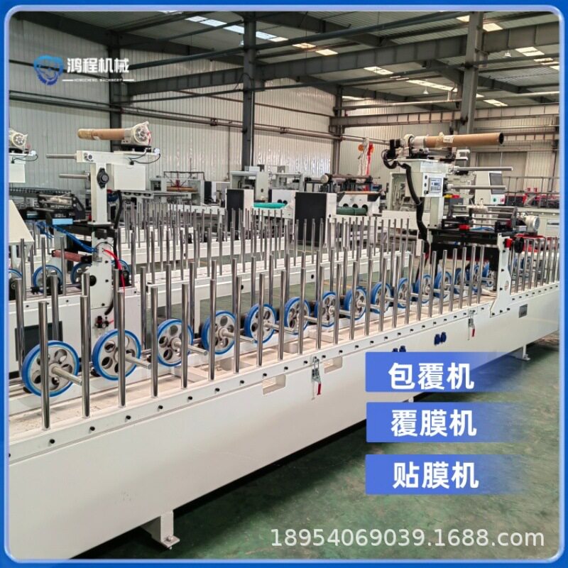 工字件PUR覆膜机 源头工厂供应多规格实木装饰盒相框线条包覆机