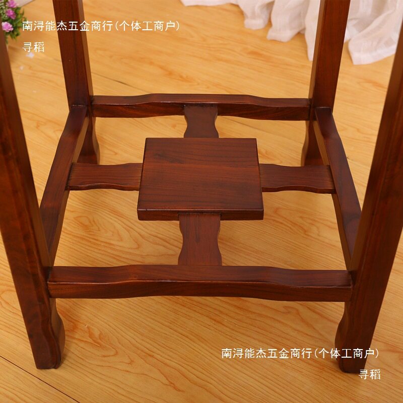 花架实木中式客厅吊兰榆木仿古绿萝整装方形室内架子古典简约阳台