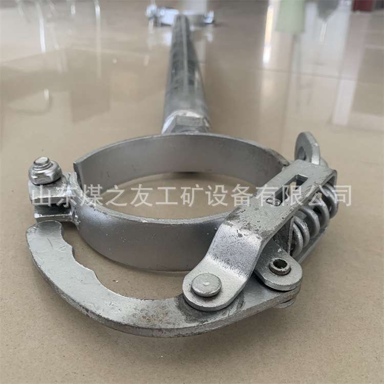 钢梁防倾倒器 锁扣环形抱箍防坠器 矿用单体液压支柱防倒装置