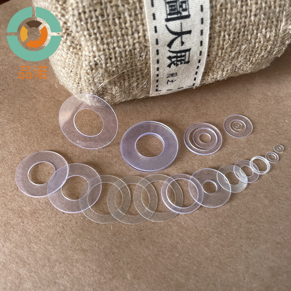现货批发M6M6.2M6.5透明PVC垫片圆形垫圈塑胶介子软硬pvc垫片厂家