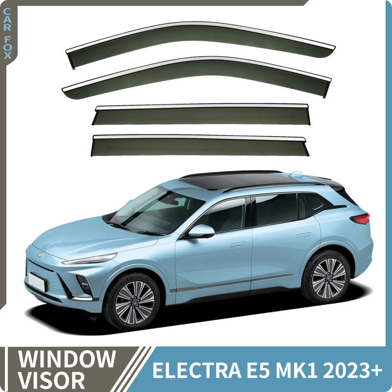 适用于别克E5车窗晴雨挡雨遮阳板雨眉ElectraE5Windowvisor