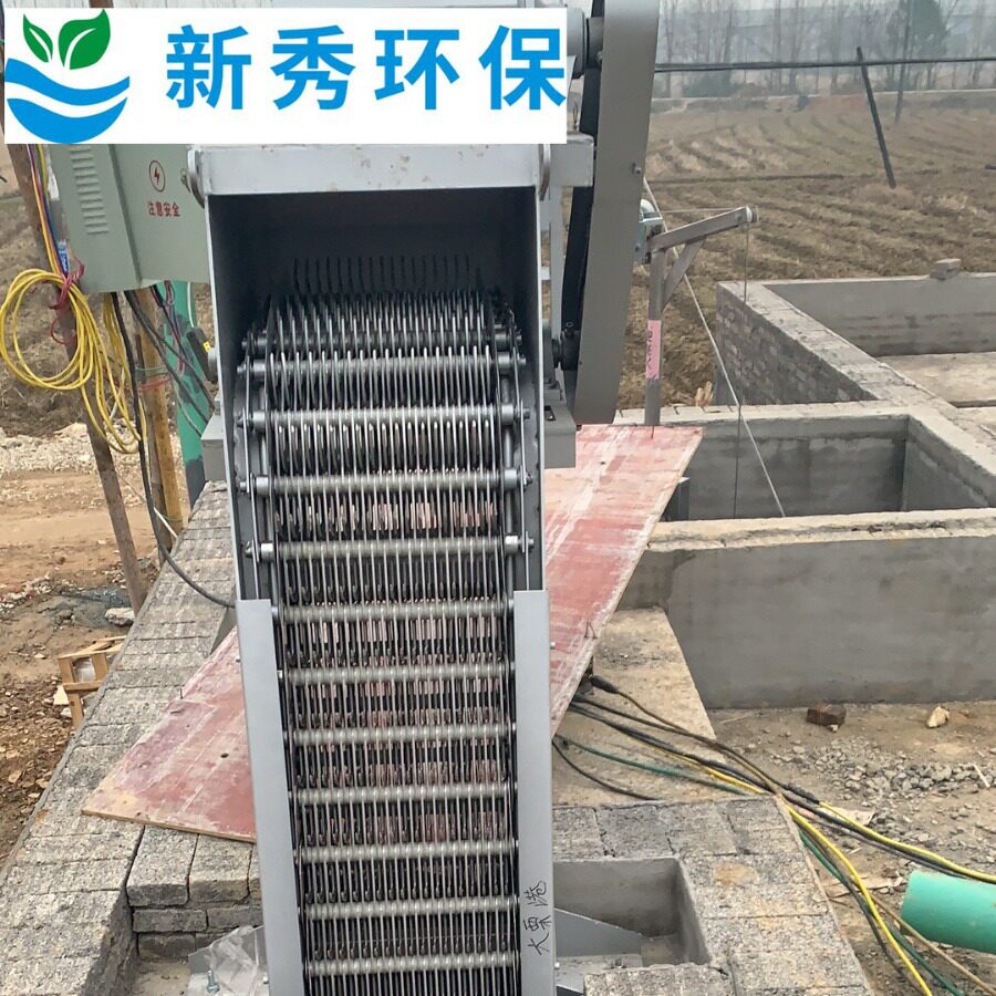 不锈钢回转式钢丝绳粗格栅清污机