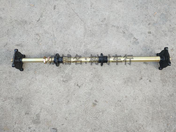 150CC无级变速沙滩车配件后桥GY6大牛链条后轴后桥法兰座810MM