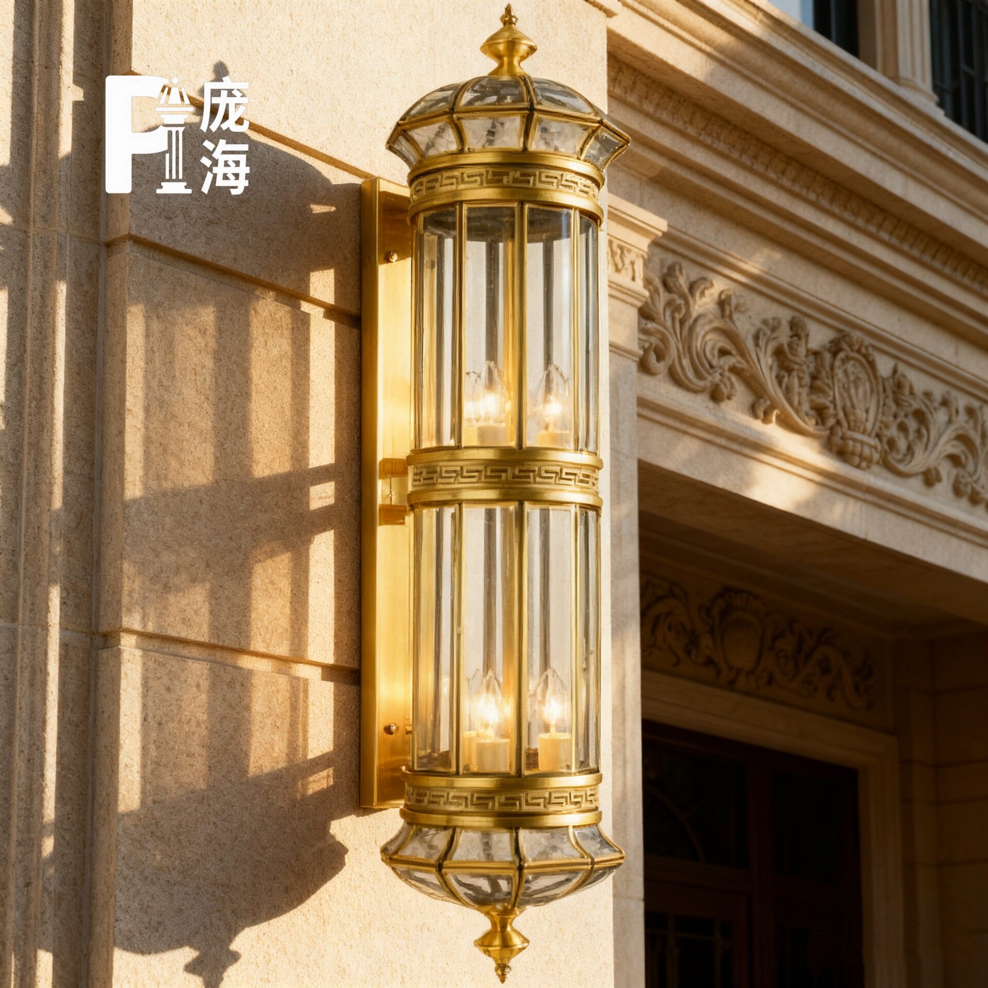 美式全铜户外壁灯宫廷风