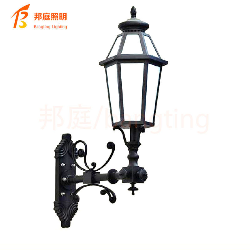复古LED六角户外防水壁灯