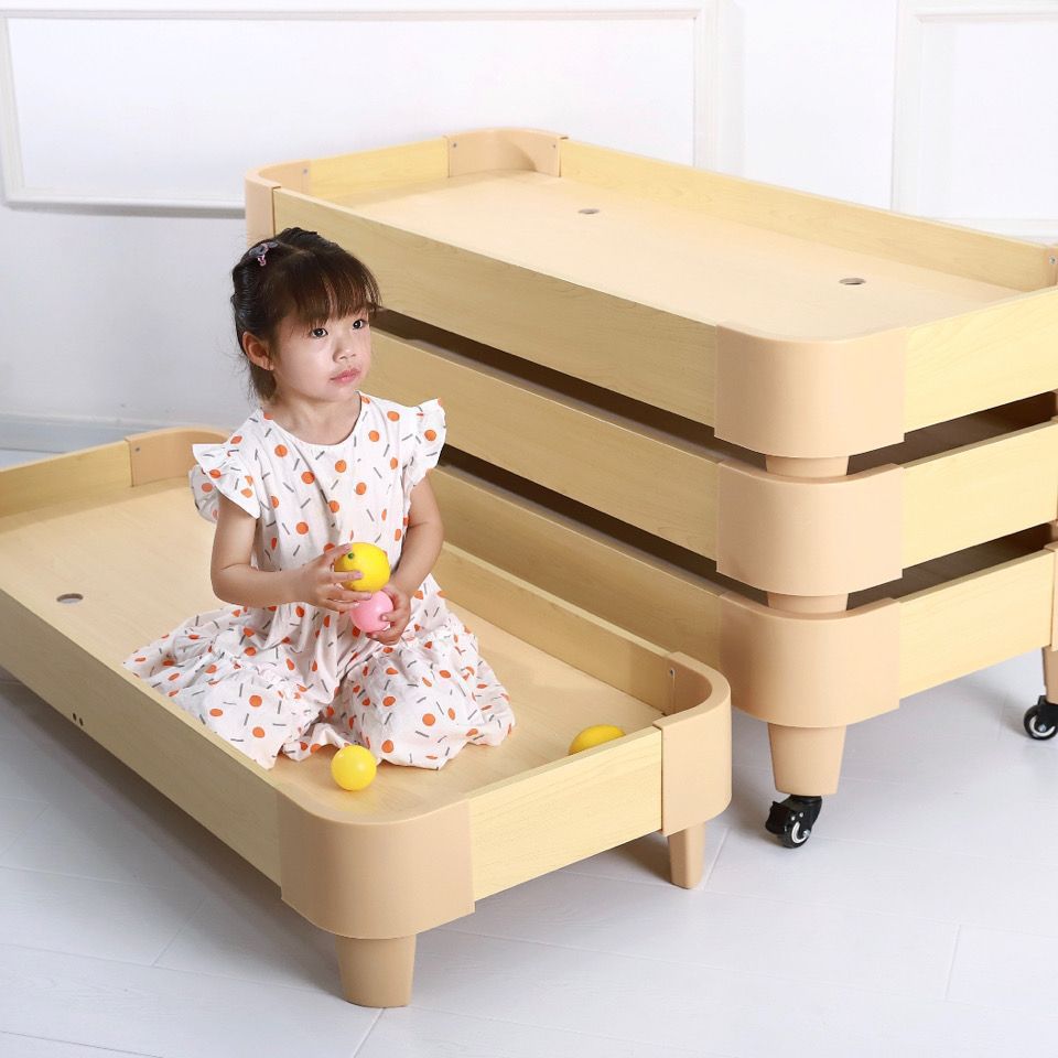 幼儿园实木叠叠午睡床