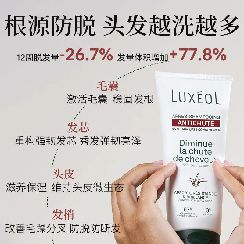 【法国原装进口】乐丝欧防脱护发素200ml 养发丰盈头皮紧致滋养
