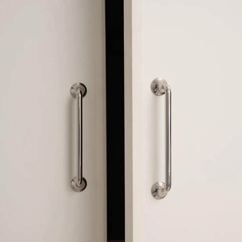 中古风拉手轻法式衣柜橱柜抽屉柜门拉手现代简约美式钛银色长把手