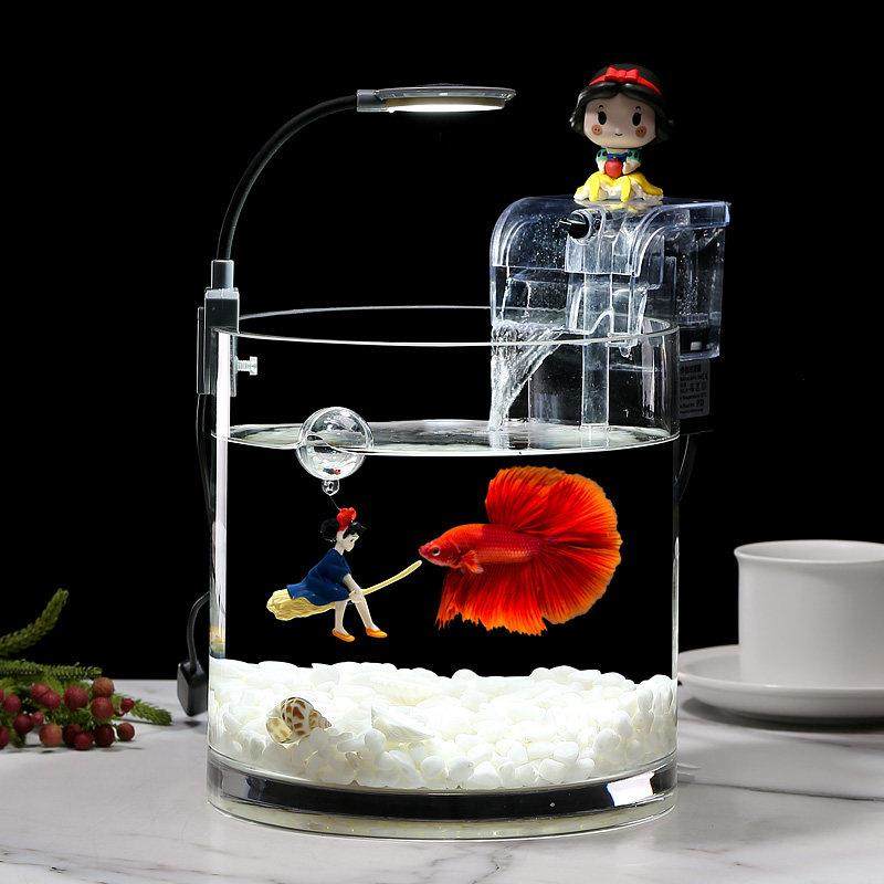 超白玻璃鱼缸斗鱼生态缸客厅家用桌面办公室小型2023新款造景全套,宠物/宠物食品及用品,桌面缸,淘宝优惠券,粉丝福利购,淘宝优惠卷