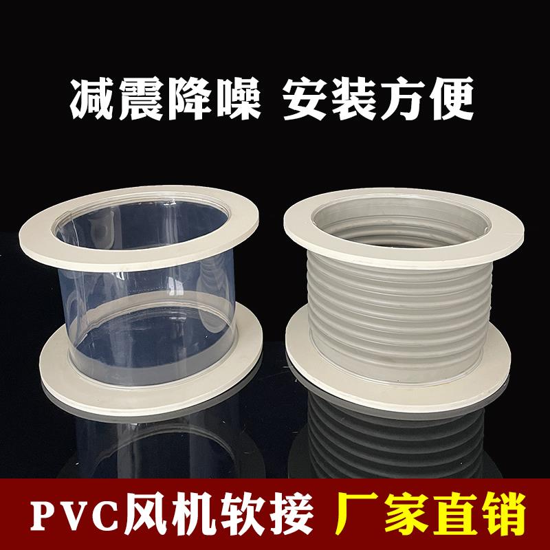 pvc风机软接防腐蚀耐酸碱减震降噪可伸缩软接头排烟空调出风连接