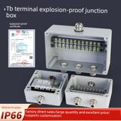盈信Ex型铸铝防爆接线盒端子金属三向穿线盒电机工业接线盒转接线