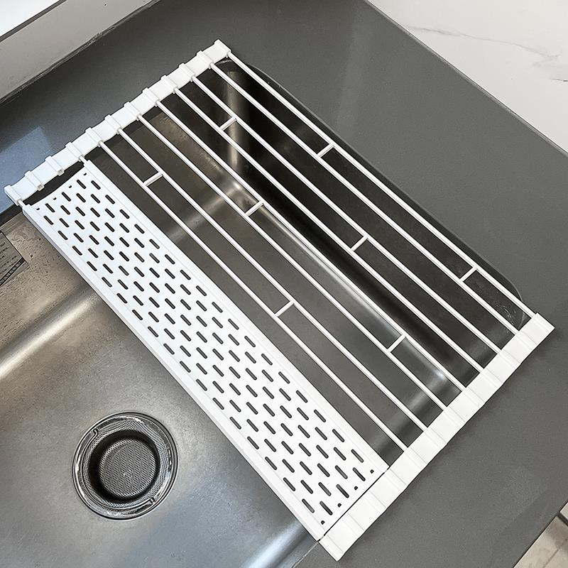 日式厨房水槽折叠沥水架碗架洗碗池碗碟收纳架