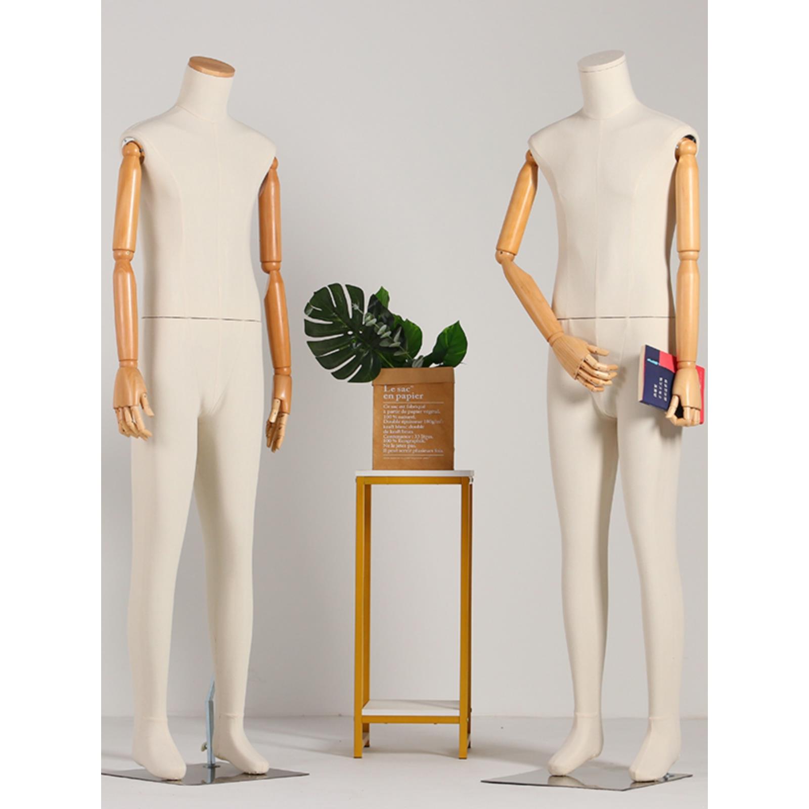 韩版男模特道具包布全身展示架男装店橱窗陈列展示衣架假人体模特