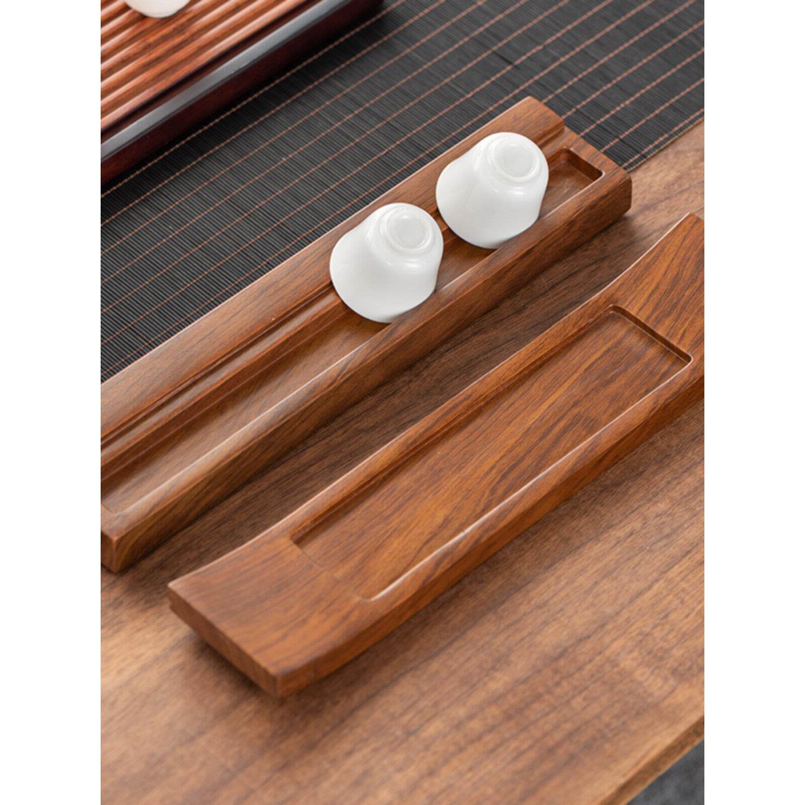 茶杯架实木茶道功夫配件家用办公室茶具置物架子简约茶沥水收纳架