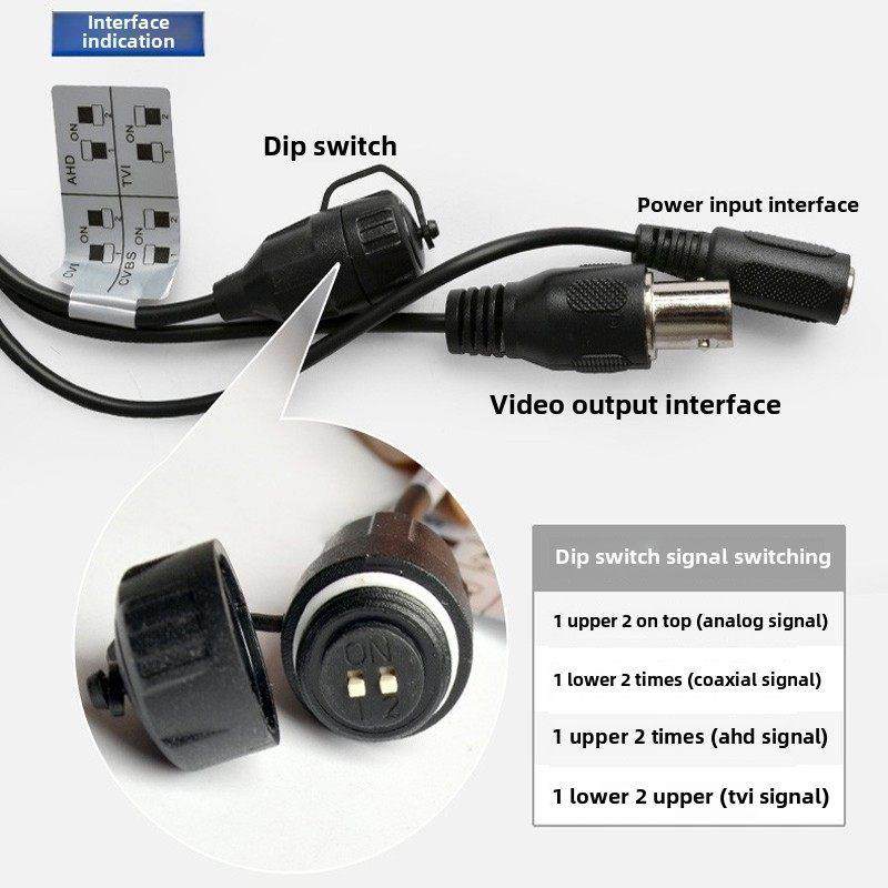 大华1200k万高清模拟同轴红外夜视监控头防水家用老式摄像机