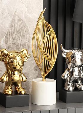 茶几边角几上轻奢现代简约软装饰品北欧家居客厅房间卧室内小摆件