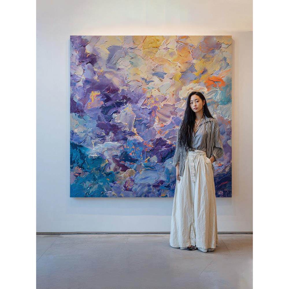 【逸光】现代简约风客厅装饰画高级感餐厅挂画入户玄关小众壁挂画