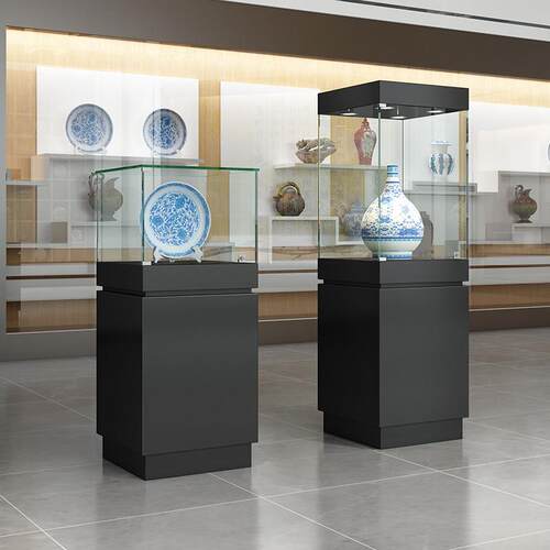 玻璃展示柜古董瓷器奇石雕像柜展览柜展台博物馆文物展柜珠宝柜台